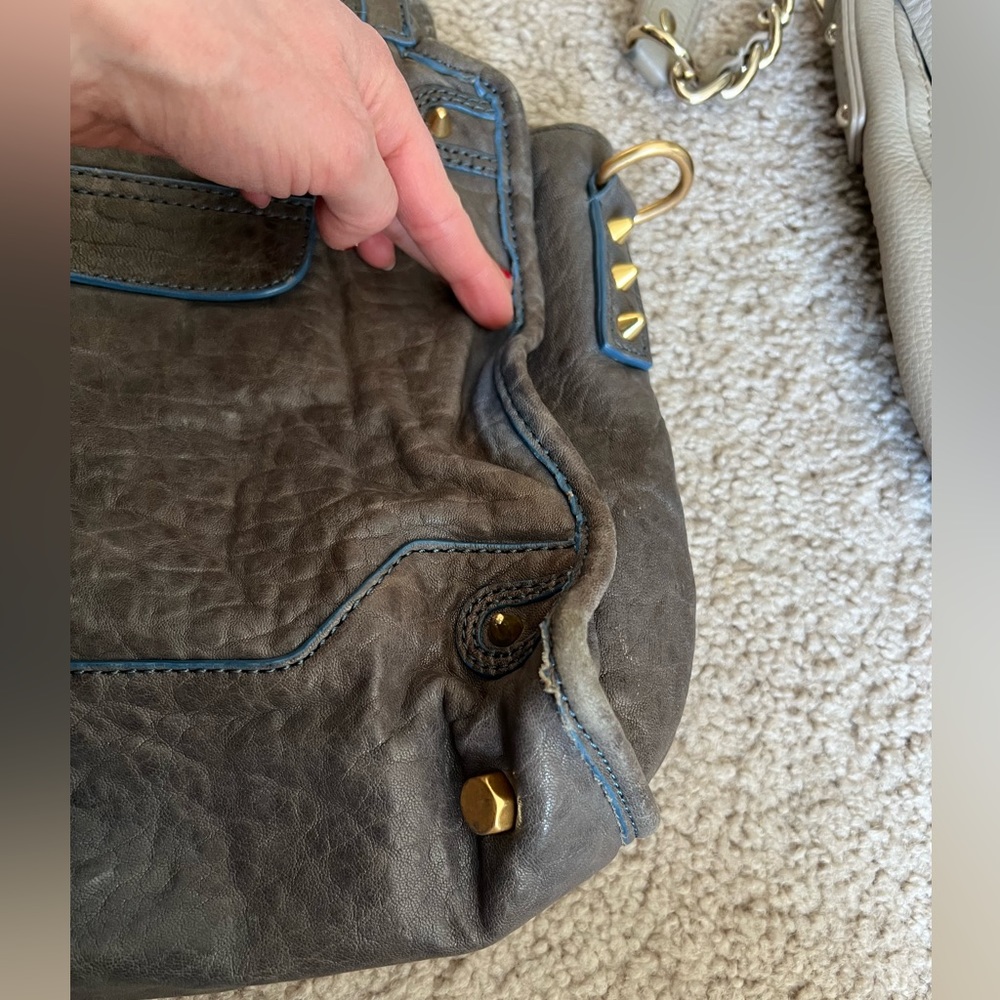 Rebecca Minkoff Blue Leather Satchel - Picture 3 of 7